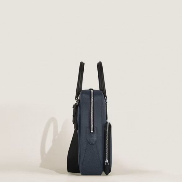 MONTBLANC Portadocumenti modello medio con tasca in pelle Sartorial