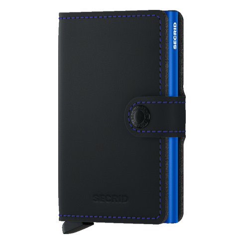 SECRID Miniwallet MATTE Black & Blue
